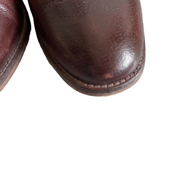 JOHNSTON & MURPHY Leather Chelsea Slip-On Ankle Boots Brown 9.5 - Picture 7 of 12